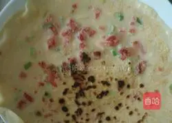 Illustration of how to make tomato egg pancake 5