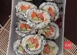 Illustration of how to make sushi 7