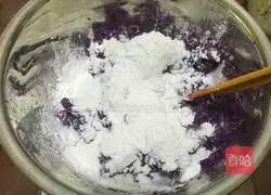 Purple sweet potato glutinous rice cake recipe 3