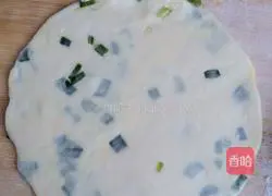 Illustration of how to make scallion pancakes made by Gege 8