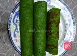 Illustration of how to make spinach egg pancakes 5