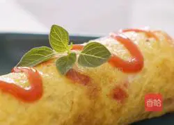 Illustration of how to make seaweed egg pancake 9