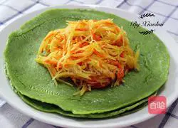 Illustration of how to make spinach burritos 11