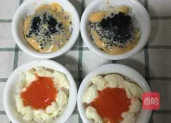 Illustration of how to make roe sushi salad 3