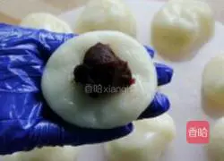 Illustration of how to make glutinous rice cakes with bean paste 7