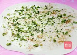 Illustration of how to make salt and pepper pancakes 12