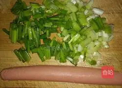 Illustration of how to make ham and egg pancakes 4