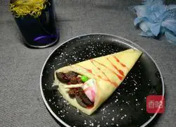 Illustration of how to make crepes 9