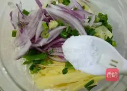 Potato and onion egg pancake recipe 3