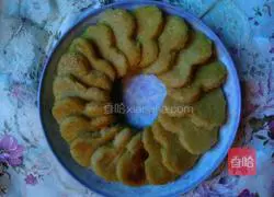 Illustration of how to make fried salty pumpkin cake 7