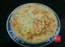 Illustration of how to make egg, carrot and mustard cake 13