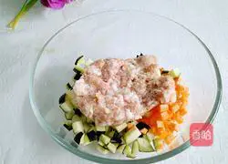 Eggplant Illustration of how to make pancakes 2