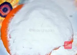 Bean Paste Illustration of how to make stuffed persimmon cake 2