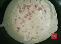 Illustration of how to make tomato egg pancake 3