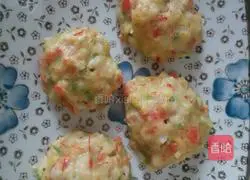 Illustration of how to make steamed shrimp cakes 5