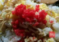 Illustration of how to make sushi rice balls 4