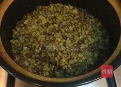 Illustration of how to make love mung bean sand cake 1