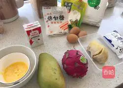 Durian (mango) layer cake recipe 1