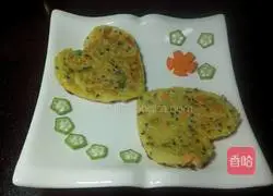 Illustration of how to make rice potato cakes 9