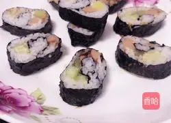 Illustrations of how to make sushi at home 10