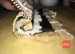 Illustration of how to make sushi 6