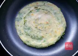 Illustration of how to make butter and scallion pancakes 21