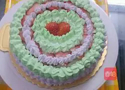 Strawberry Cream Cake Recipe Illustration 18