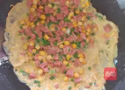 Illustration of how to make ham tacos 3