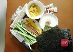 Illustration of how to make homemade sushi 1