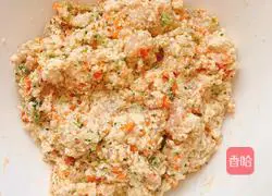 Illustration of how to make tofu chicken cake 4