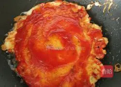 Potato shreds and tomato sauce Egg cake recipe 12