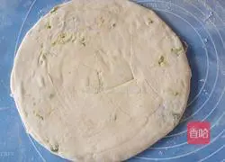 Illustration of making scallion pancake 10