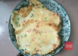 Illustration of how to make chive egg pancake 5