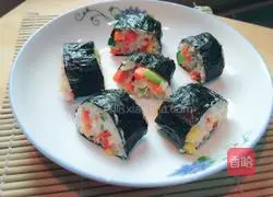 Illustration of home-cooked sushi 14