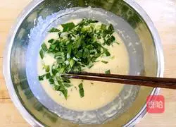 Illustration of how to make rapeseed egg pancake 3