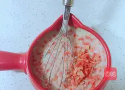 Illustration of how to make carrot and egg pancakes 4