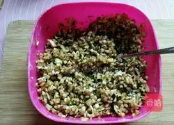 Illustration of how to make eggplant meatloaf 2