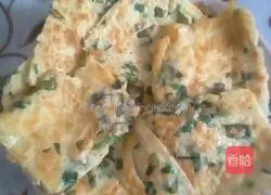 Illustration of how to make egg paste vegetable pancake 5