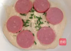 Illustration of how to make scallion-flavored dough pancakes 5