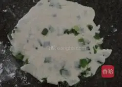 Illustration of how to make chive pancakes 5