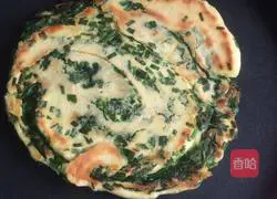 Illustration of how to make shredded leek cake 6