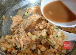 Illustration of how to make kimchi pancakes 10