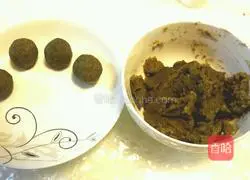 Illustration of how to make mung bean cake with skin 11