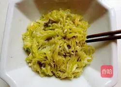 Illustration of how to make shredded radish cake 6