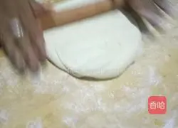 Illustration of making scallion pancake 7