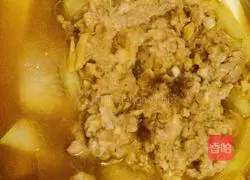 Illustration of how to make steamed meatloaf with winter melon and tofu 7