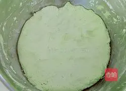Illustration of how to make spinach glutinous rice cakes with bean paste 2
