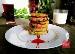 Illustration of how to make pea pancakes 18