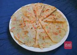 Illustration of how to make carrot and egg pancakes 8