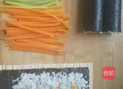 Illustration of how to make sushi 3